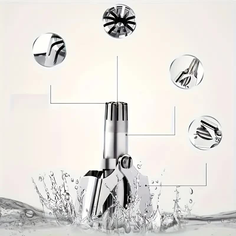 Washable Manual Nose Hair Trimmer For Men And Womens, Stainless Steel, Portable Nose Hair Clipper 6