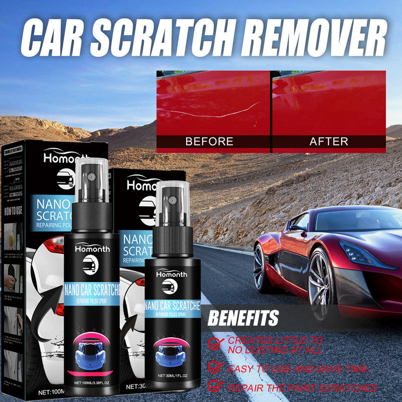 Homonth Scratch Repair Spray, Automotive Scratch Reconditioning Cleaning Repair Maintenance Brightening Care Paint Spray 9