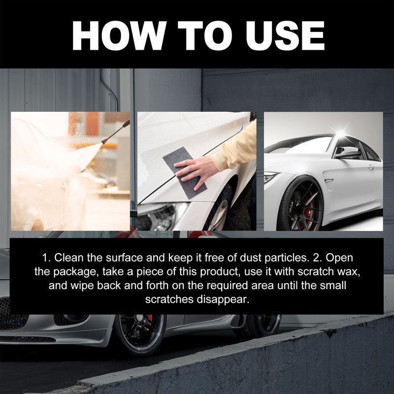 Homonth Car Scratch Remover Cloth, Car Scratch Repair Paint Polishing Scratch Refurbishment Maintenance Wipe 8