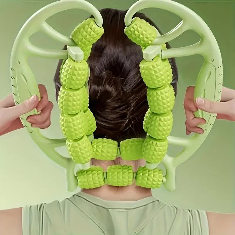 Exercise Fitness Leg Circular Thigh Calf Massage Roller with 12 Wheels for Muscle Stretching And Relaxation. 3