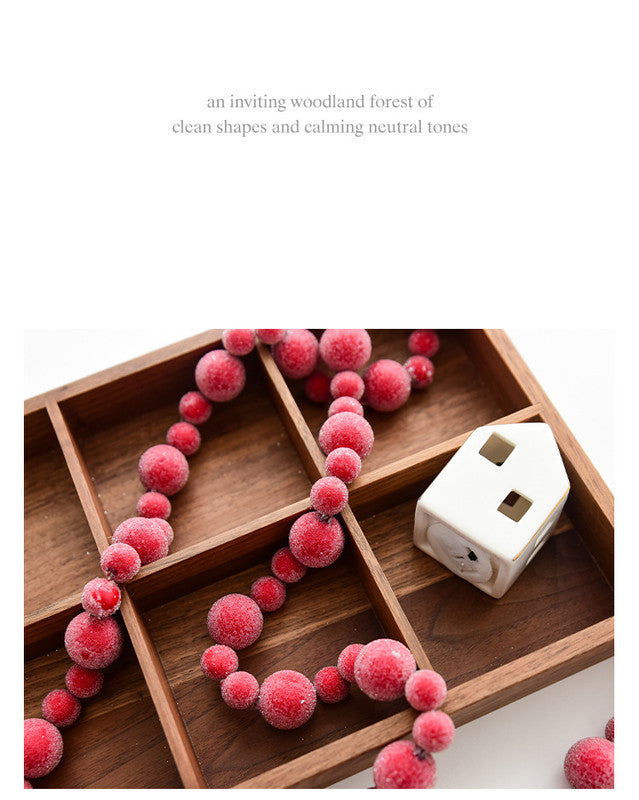 Christmas gift Christmas simulation red fruit skewer decoration string 4