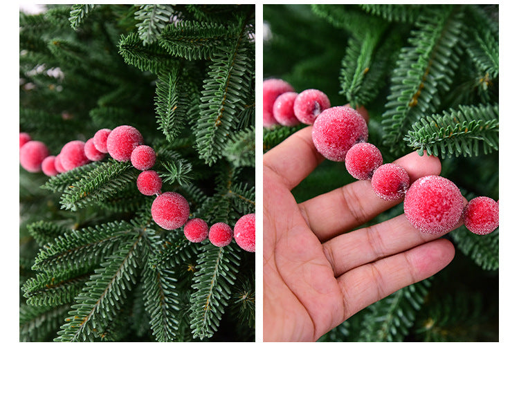 Christmas gift Christmas simulation red fruit skewer decoration string 7