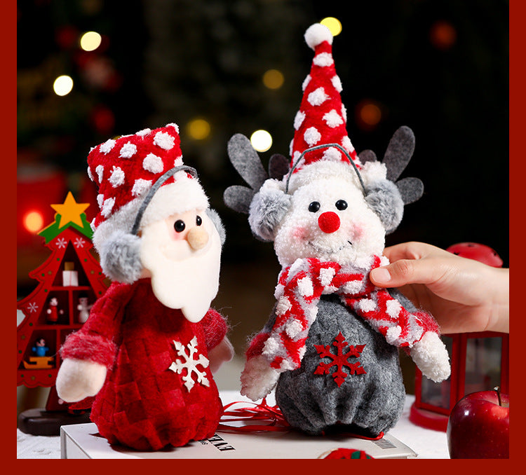 Christmas gift bag,Three-piece Apple Bag for Christmas Eve 4