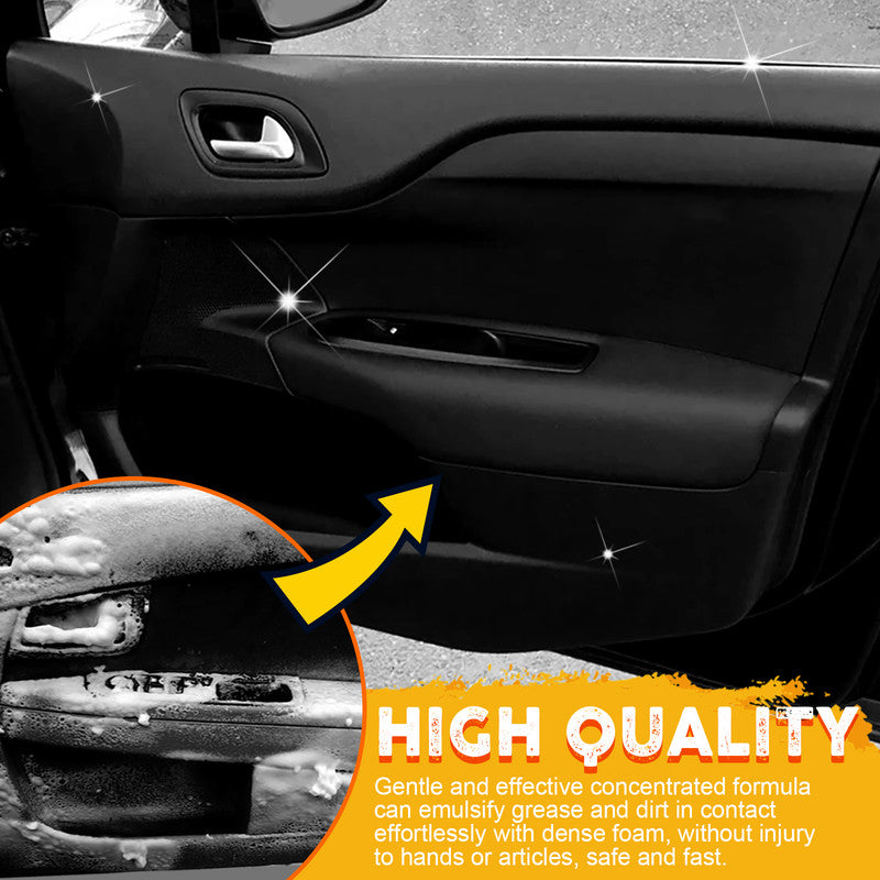 EELHOE Car Steering Wheel Foam Cleaner, Leather Seat Supplies, Decontamination, Multi-functional Interior Cleaner 4
