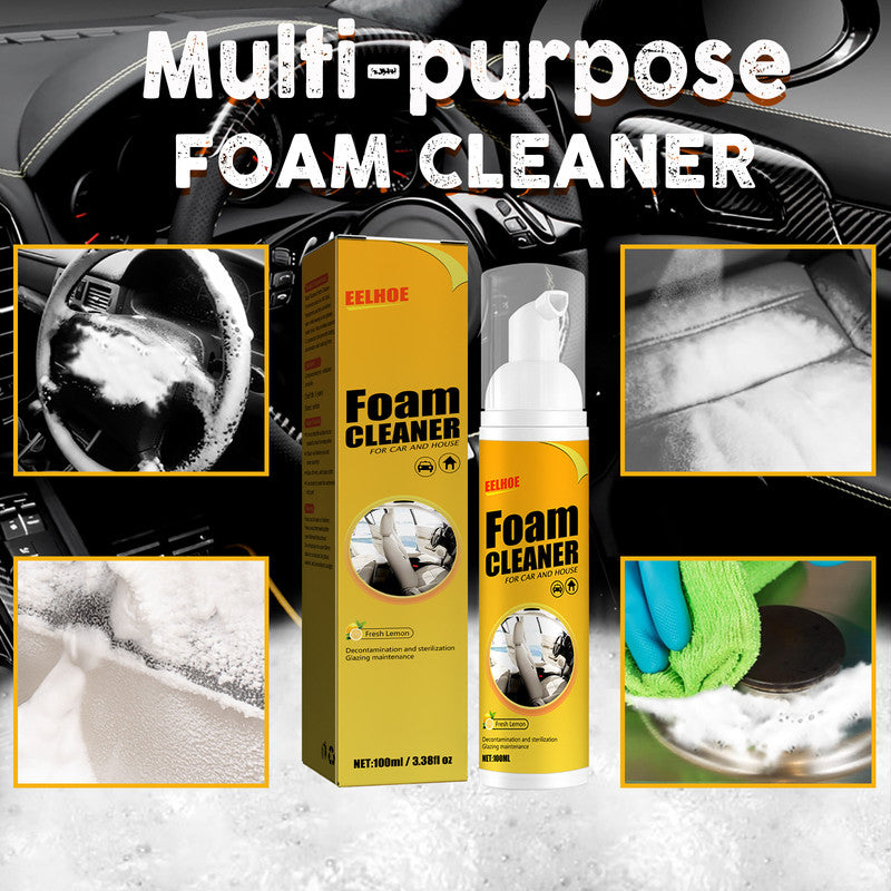 EELHOE Car Steering Wheel Foam Cleaner, Leather Seat Supplies, Decontamination, Multi-functional Interior Cleaner 6