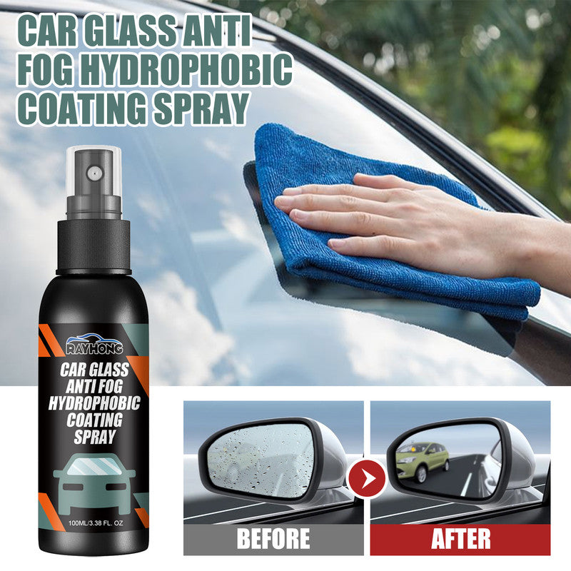 Rayhong Car Windshield Spray, Windshield Rearview Mirror Cleaning, Stain Removal, Hydrophobic Water Repellent, Anti-Fog Agent 6