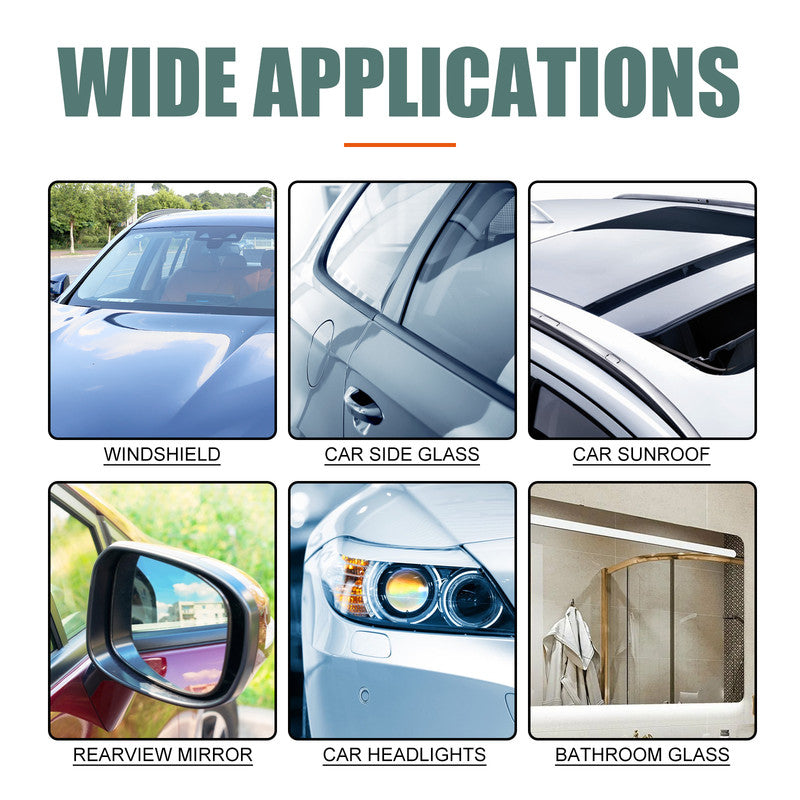 Rayhong Car Windshield Spray, Windshield Rearview Mirror Cleaning, Stain Removal, Hydrophobic Water Repellent, Anti-Fog Agent 12