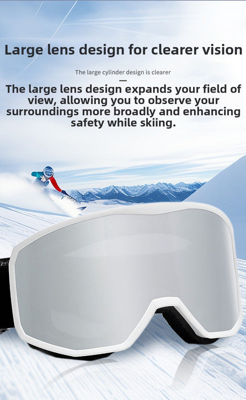 Outdoor sports products ,Winter skiing anti UV card myopia cylindrical double-layer anti fog skiing goggles 7