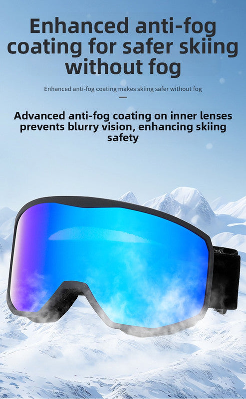 Outdoor sports products ,Winter skiing anti UV card myopia cylindrical double-layer anti fog skiing goggles 8