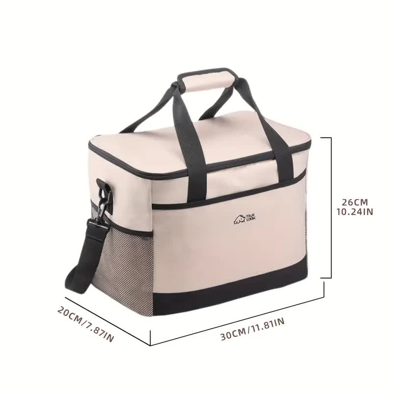 Blue Portable Insulated Cooler Bag for Camping & Picnics - Durable Outdoor Storage Tote 5