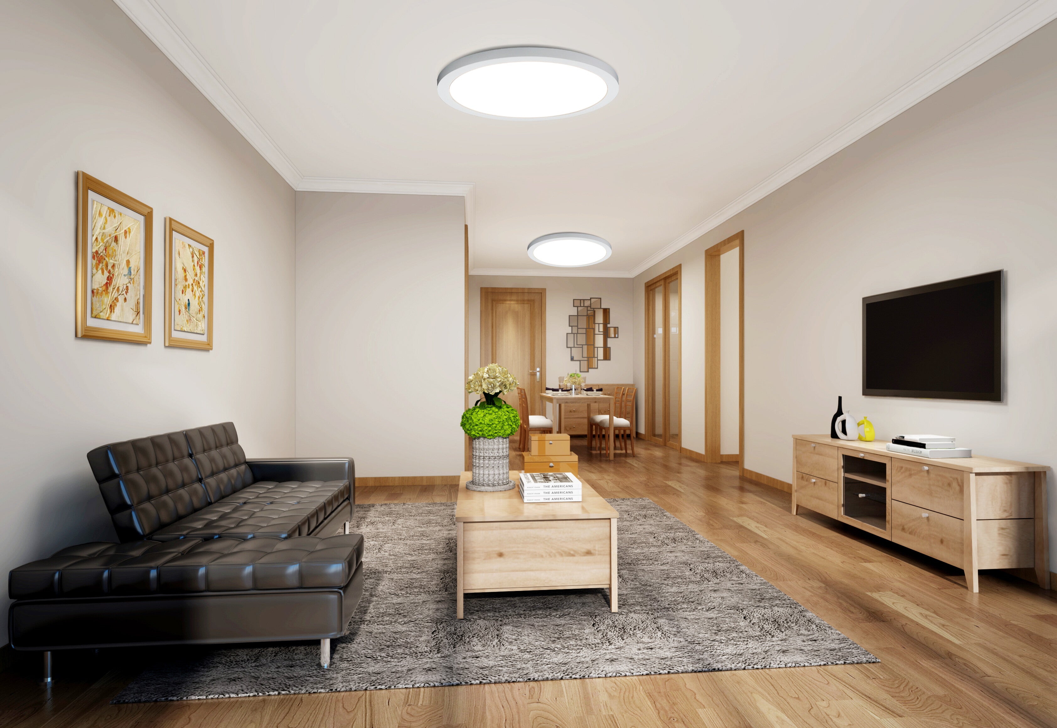 LED Tri-Colour Ceiling Light 24W 1920LM 3