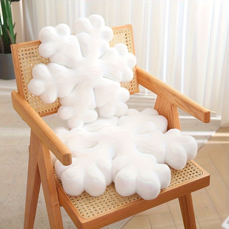 Snowflake pillow-soft fluffy cloud pillow with mixed colors