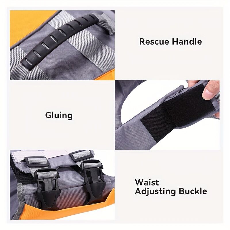 Safe Playtime: The ultimate dog buoyancy vest designed for water adventures. Pet life jacket. Christmas, Black Friday pet products 9