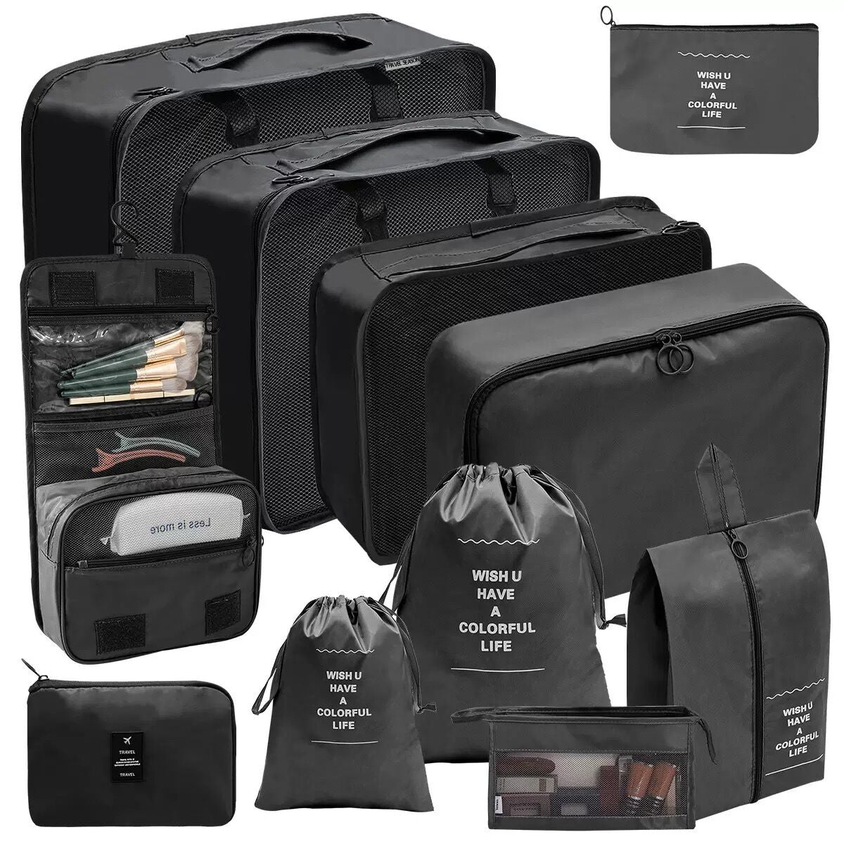 Black Friday Special Offer! 8-piece Travel Storage Bag - The perfect Christmas gift, say goodbye to messy luggage. 3
