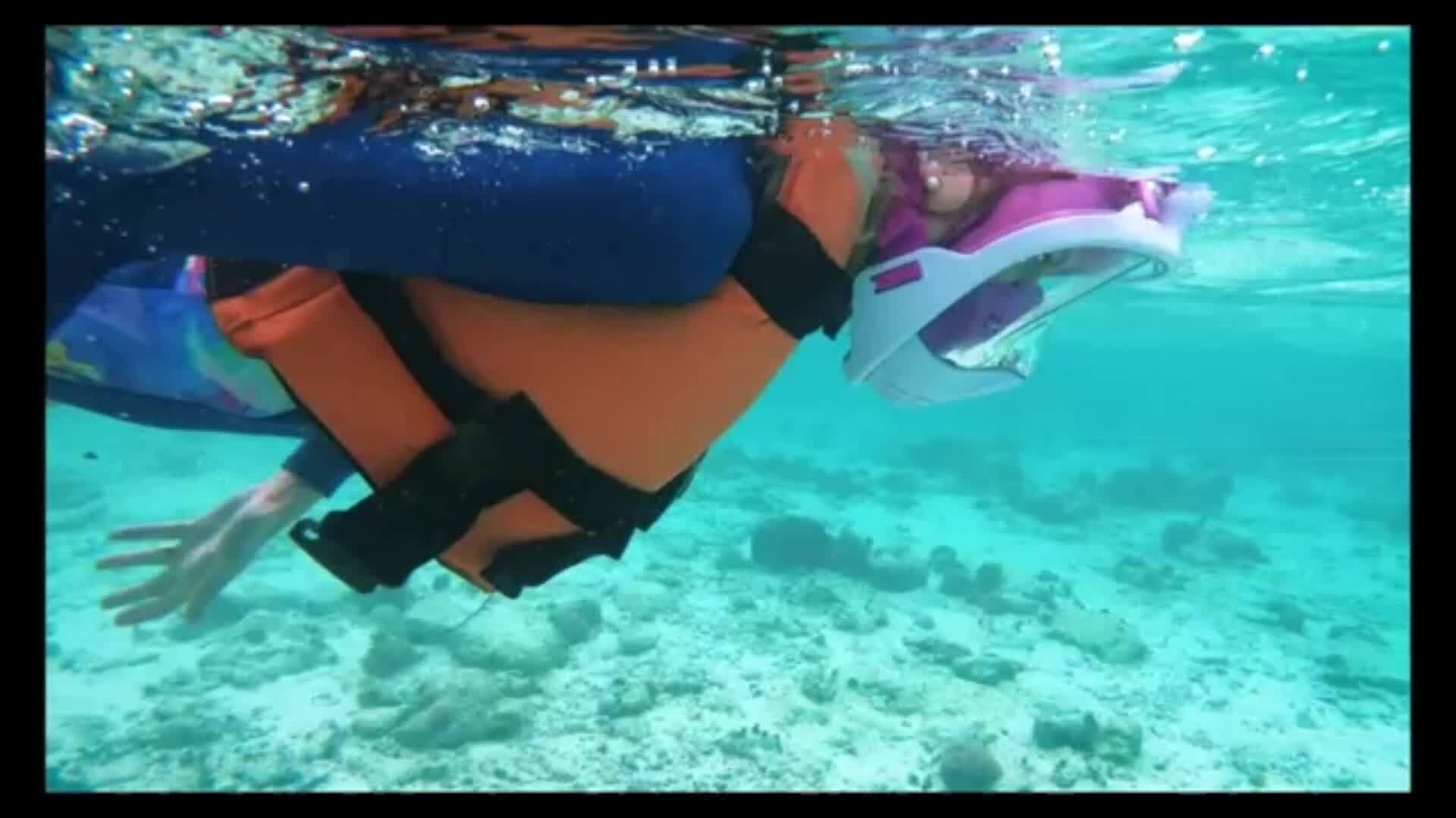 L/XL full-face silicone snorkeling mask, full-dry panoramic snorkeling mirror, camera bracket, large frame anti-leakage and anti-fog swimming mirror set, suitable for adults. 8