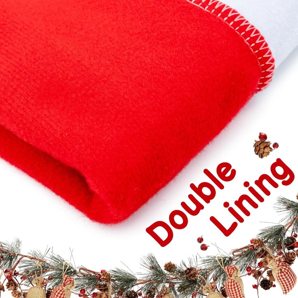 16-piece Christmas chair set-holiday red Christmas hat pattern 9