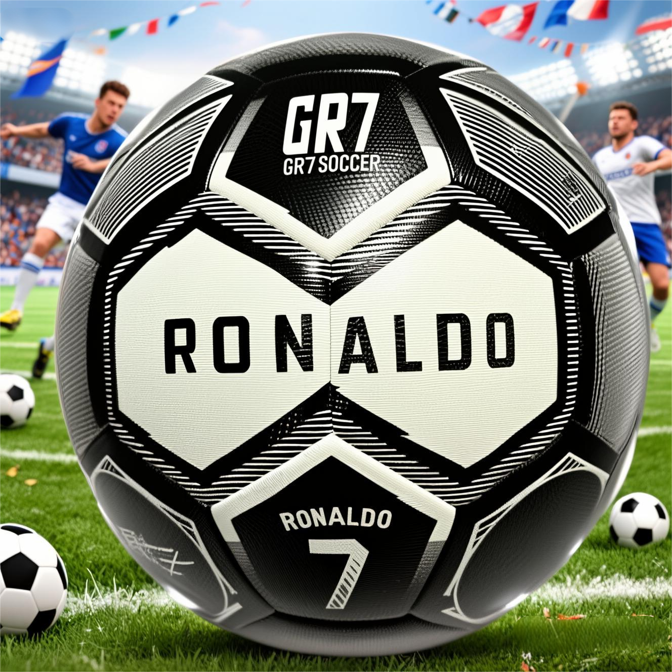 5th fans collect gifts Christmas Boxing Day black and white cool football with pump air needle net bag.soccer 11