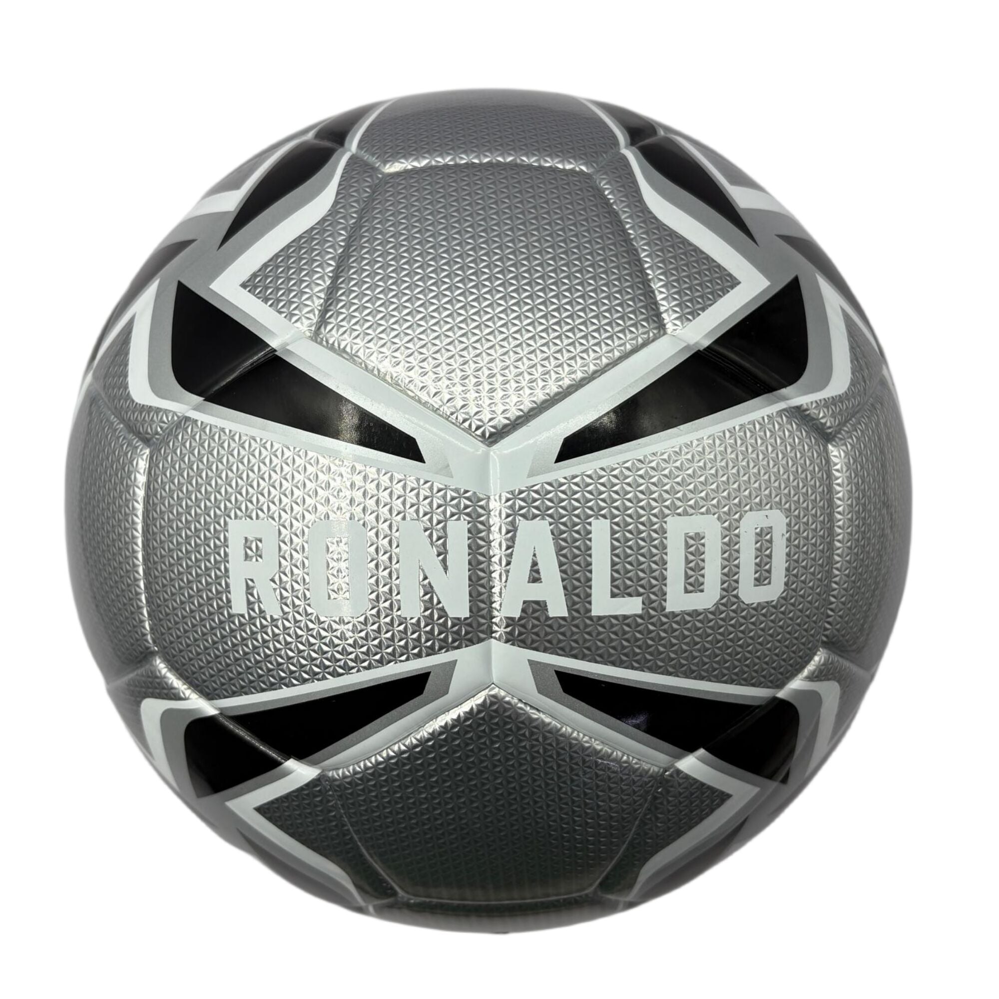 A mirror football with black and white color matching, professional anti-slip