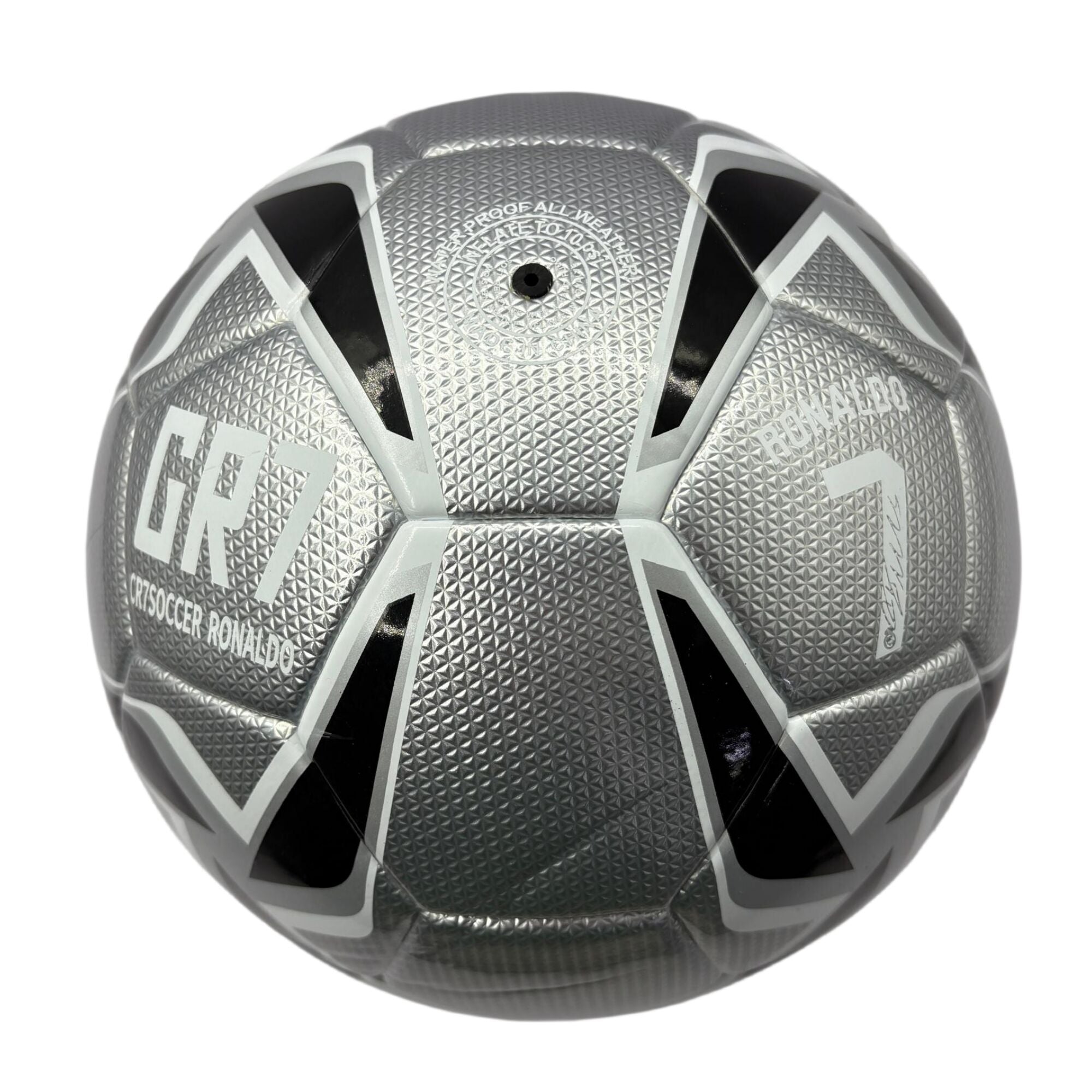 A mirror football with black and white color matching, professional anti-slip