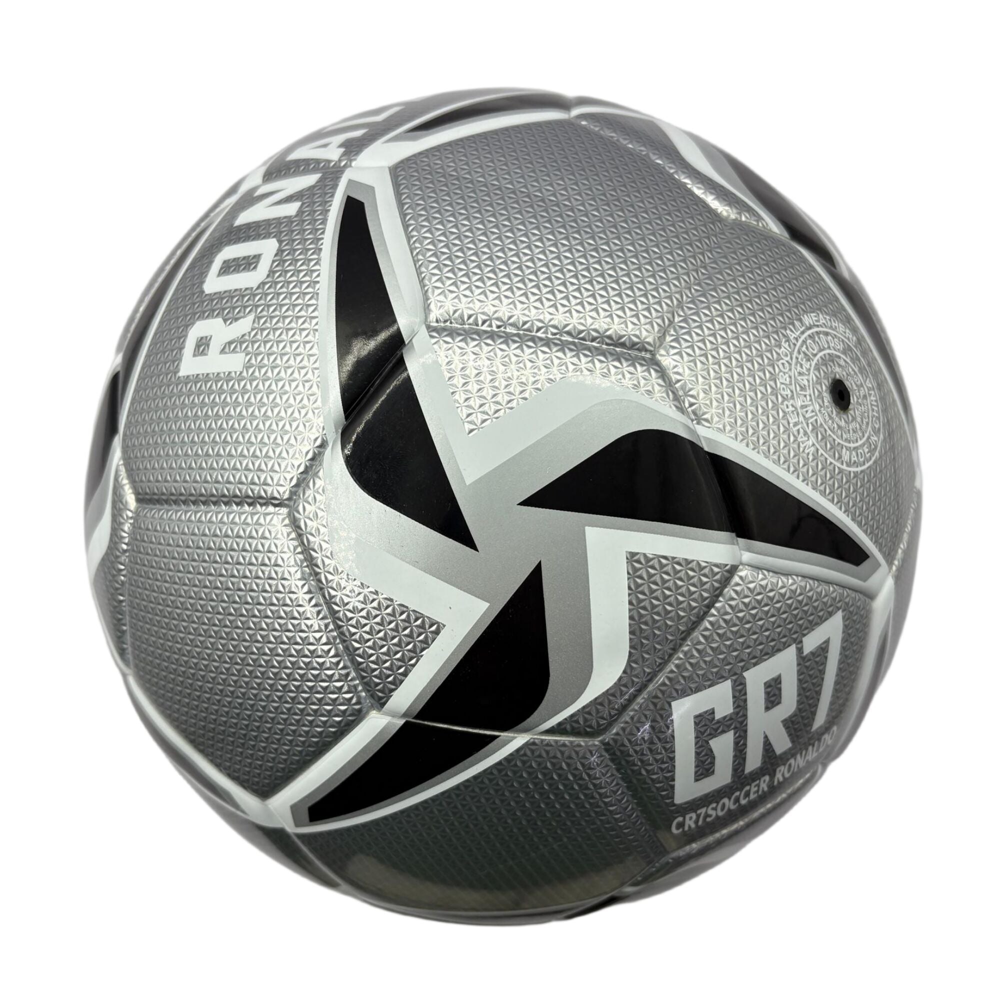 A mirror football with black and white color matching, professional anti-slip 6