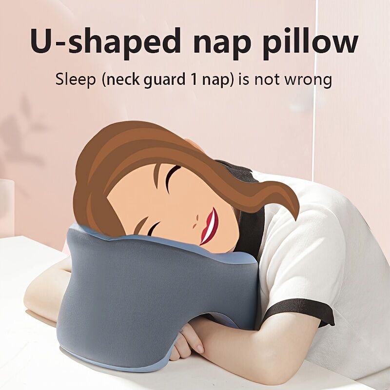 Ergonomic U-shaped core pillow for napping 7