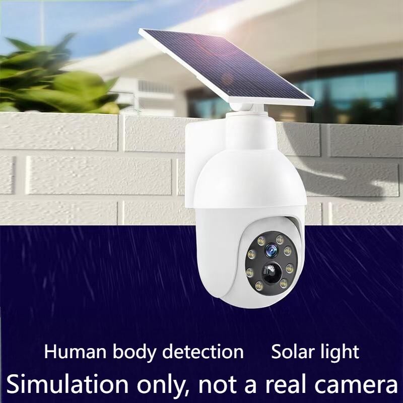 Solar sensor simulation camera light - No real monitoring function