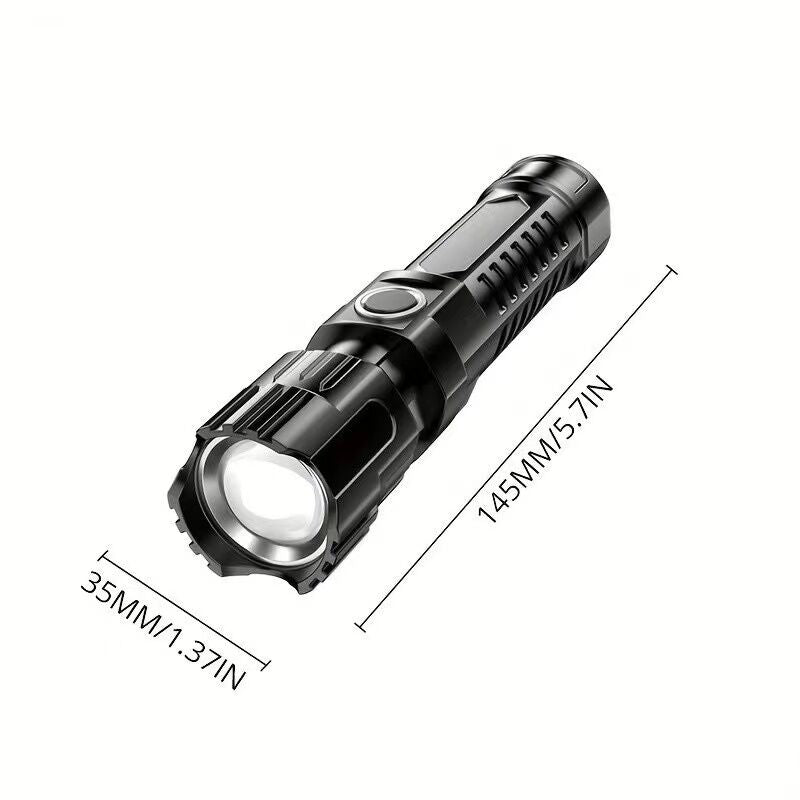 1 USB rechargeable flashlight, ultra-bright LED handheld outdoor emergency light 4