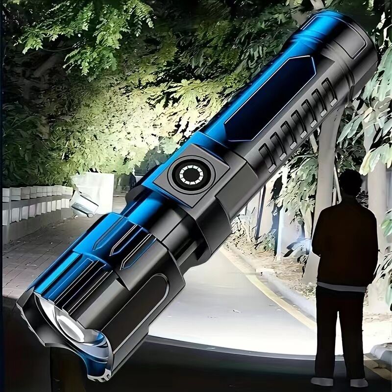 1 USB rechargeable flashlight, ultra-bright LED handheld outdoor emergency light 9