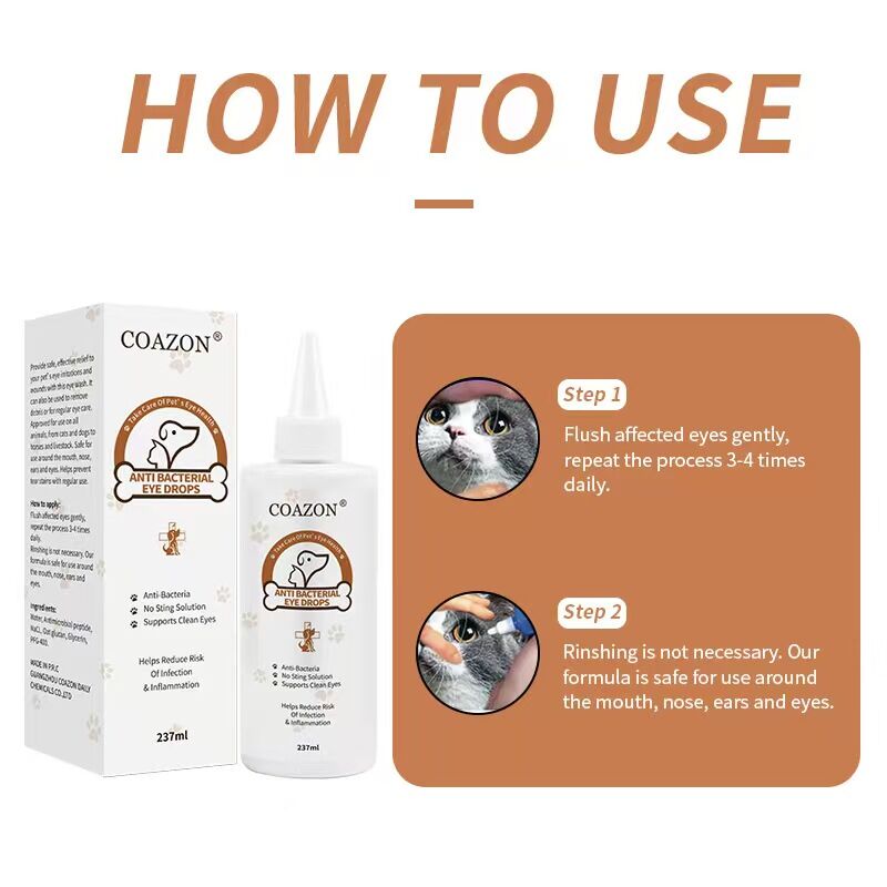 pet products Pet products COAZON, Eye Stain Remover for Dogs and Cats, Dry Eyes, Keratitis ,Conjunctivitis,One's Eyes Become Bloodshot,Redness And Itching, Increased Secretion 5