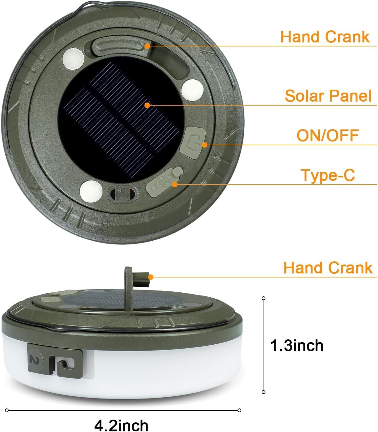 Solar Camping String Lights: 5-Mode IPX4 Waterproof USB/Solar Powered 2-in-1 for Outdoor Tents, Hiking & Party Decor 7