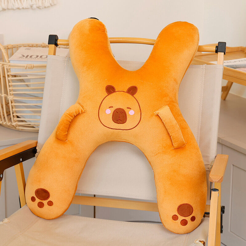 Christmas gift for kids-Kids Travel Pillow, Ergonomic Plush Support for Car Rides, Comfortable Sleep Companion for Children（pink pig） 8