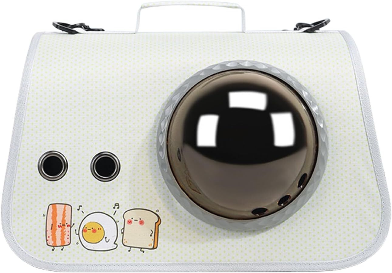 pet products Printed Space Capsule Cat Bag, Large Capacity Crossbody Dog Bag, Universal Pet Bag for All Seasons 9