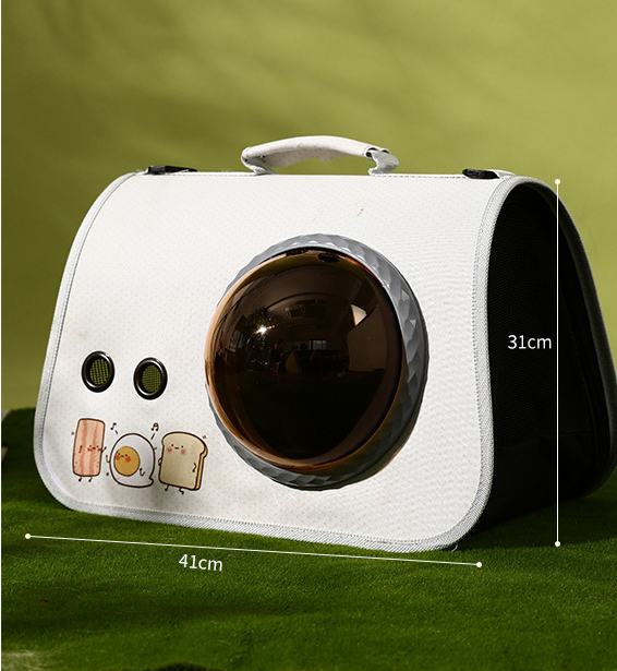 pet products Printed Space Capsule Cat Bag, Large Capacity Crossbody Dog Bag, Universal Pet Bag for All Seasons 7