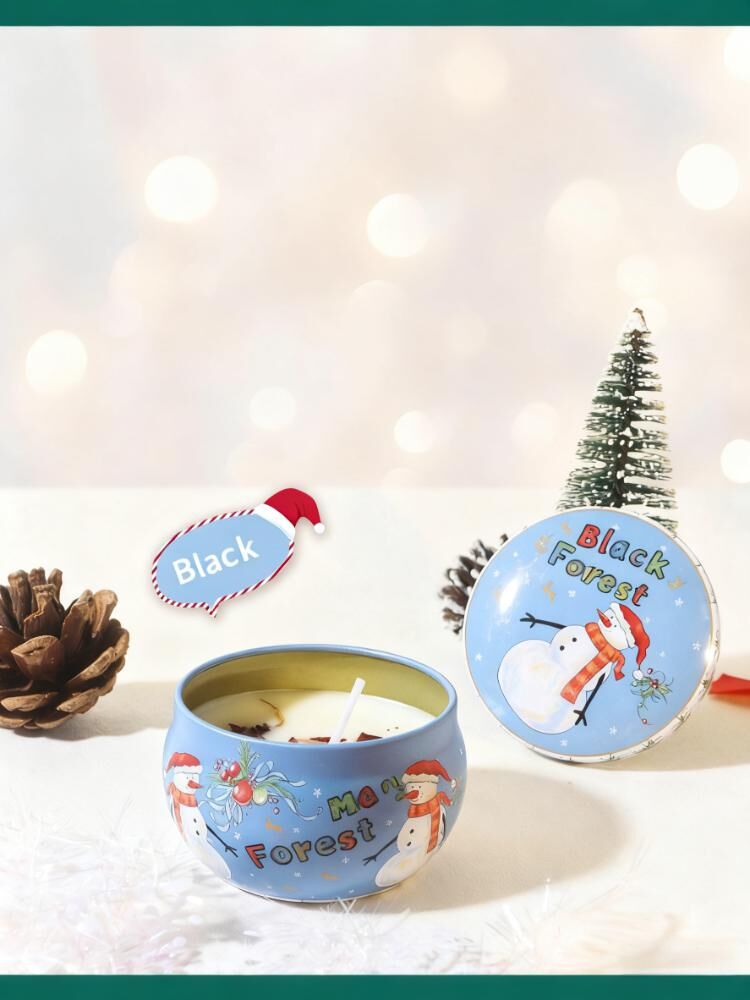 Christmas gift Aussie Christmas Scented Candle Set – 8 Festive Tin Candles with Unique Scents & Cute Designs for Holiday Gifting 4
