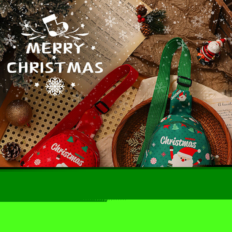 Christmas gifts Aussie Christmas Sling Bag -Santa-Themed, Adjustable & Compact for Festive Gifting & Styling(green) 3