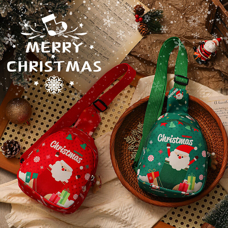 Christmas gifts Aussie Christmas Sling Bag -Santa-Themed, Adjustable & Compact for Festive Gifting & Styling(red) 3