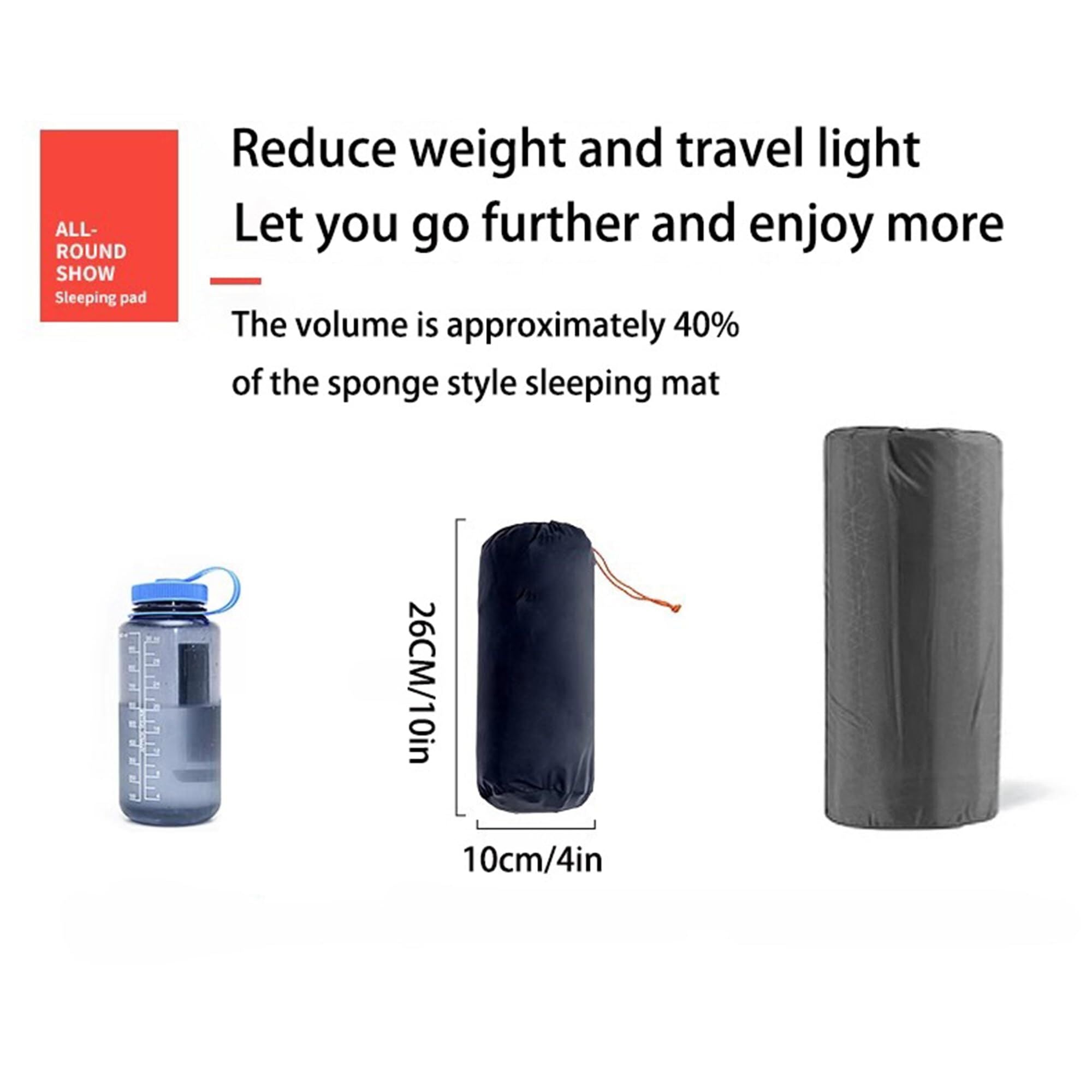 Ultralight Camping Sleeping Pad: Built-in Foot Pump, Integrated Pillow – Compact, Waterproof for Hiking/Backpacking (Dark Blue) 7