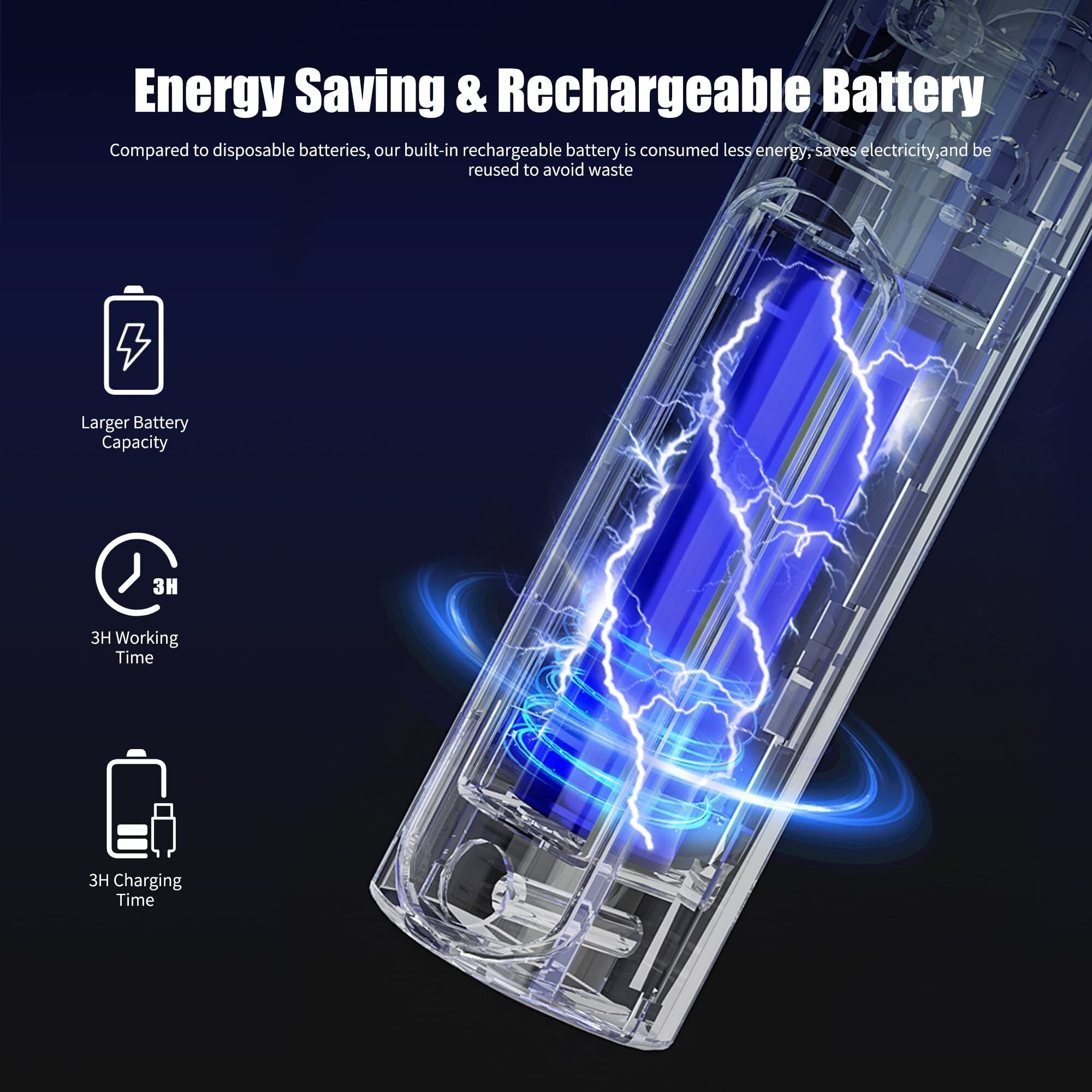 Dual-Mode UV Electric Mosquito Swatter with LED Attraction & 3000V Zapper – Rechargeable Bug Killer for Indoor and Outdoor Use (White) 5