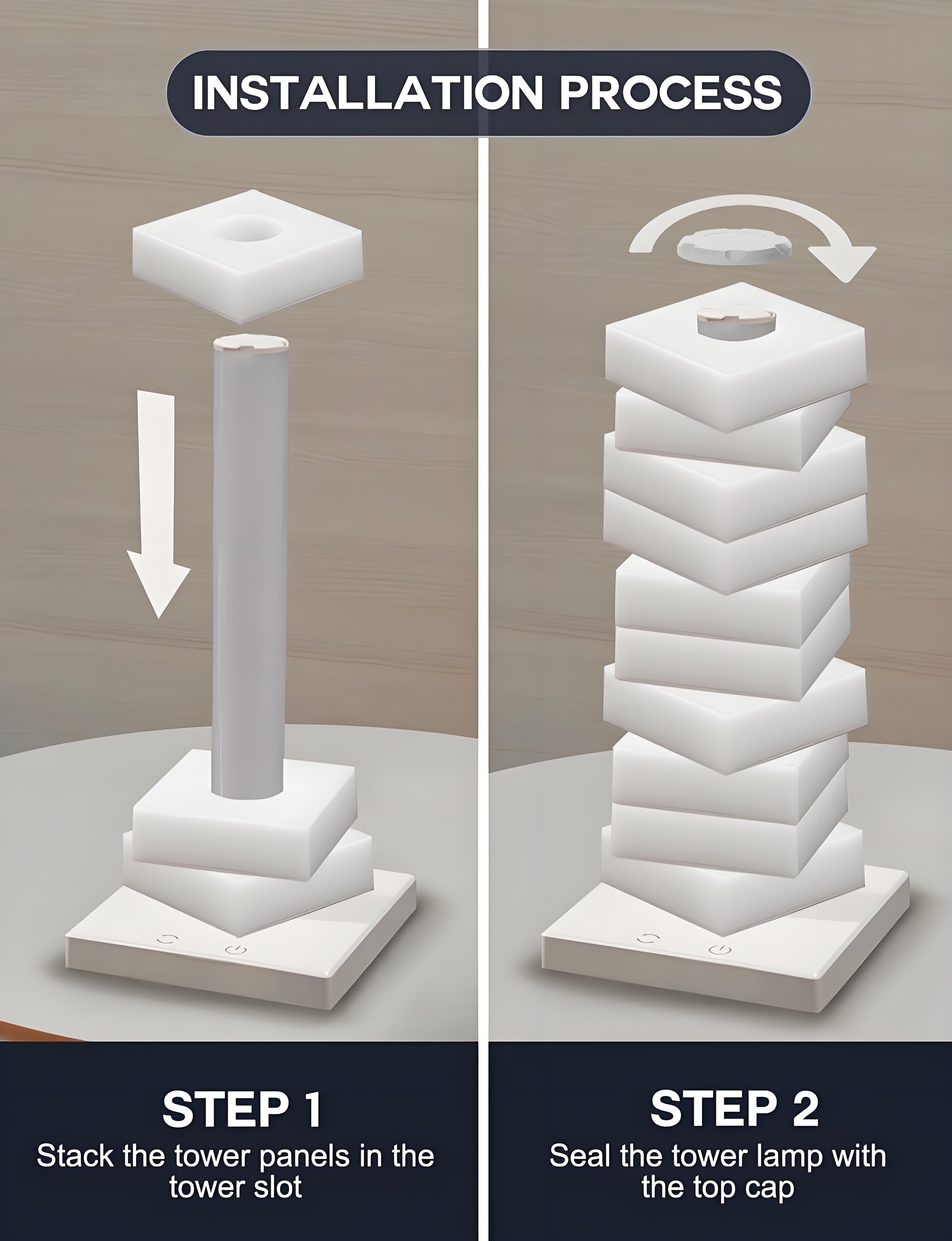 Customizable RGB Cube Lamp: USB-Powered LED Tower Light for Australian Gamerooms, Bedrooms & Room Decor 4