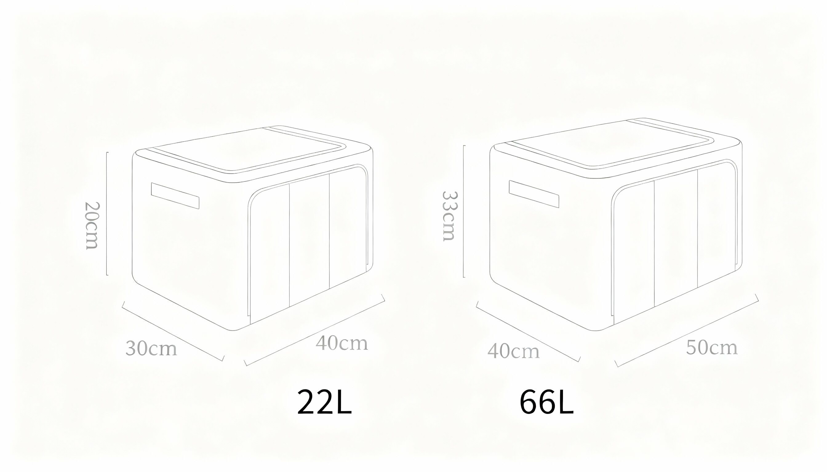 Clothes Storage Bins, 6 Pack Bedding Organizers with Handles, Stackable Metal Frame Closet Organizer, Visable Windows, Clothing Organization for Sweatshirt, Blanket, Long Dresses, (22L khaki) 6