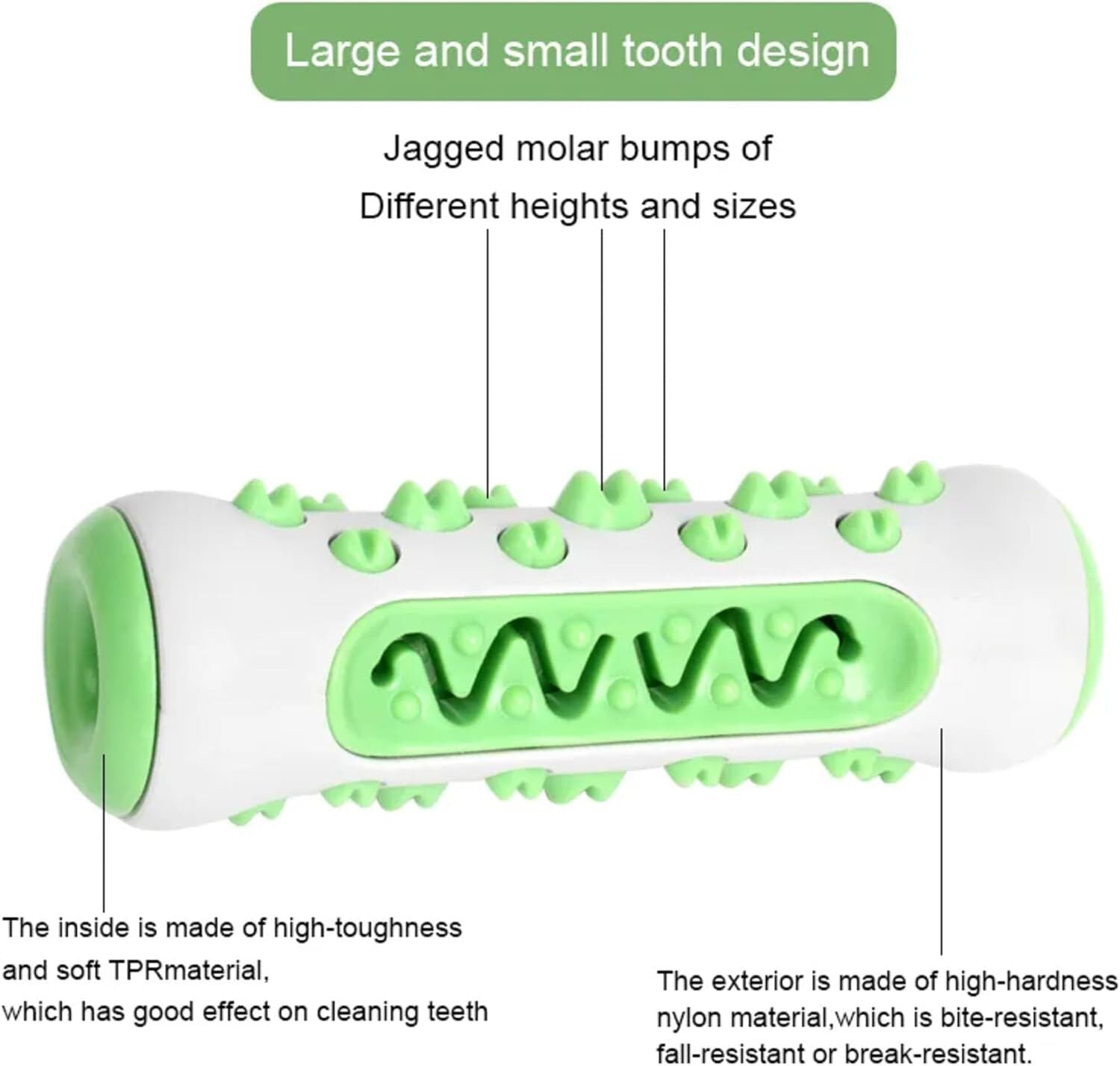 Dog Chew Toy: Durable Nylon & TPR, Teeth Cleaning Bone for Aussie Dogs 6