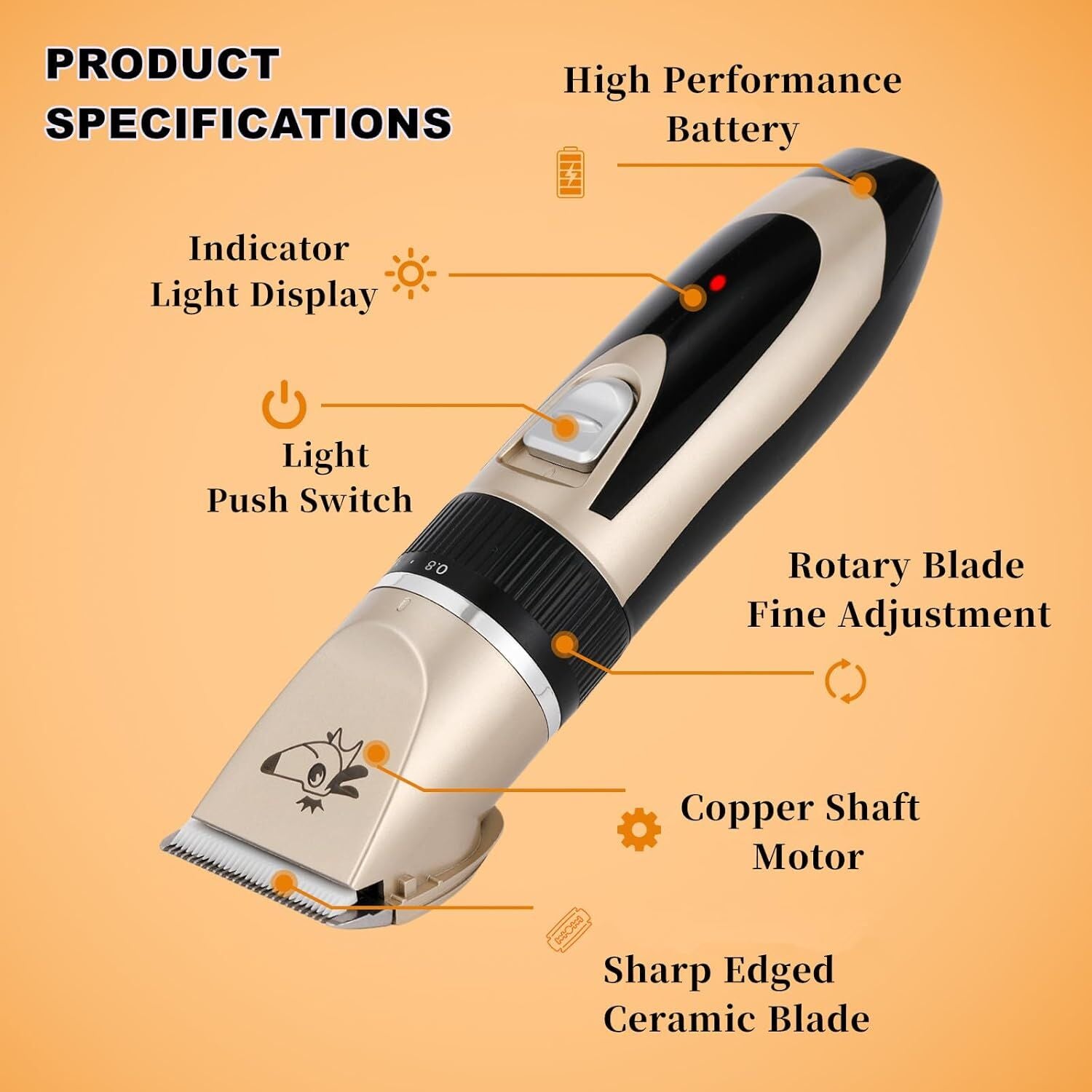 pet products Pet products Professional Rechargeable Cordless Dogs Cats Horse Grooming Clippers