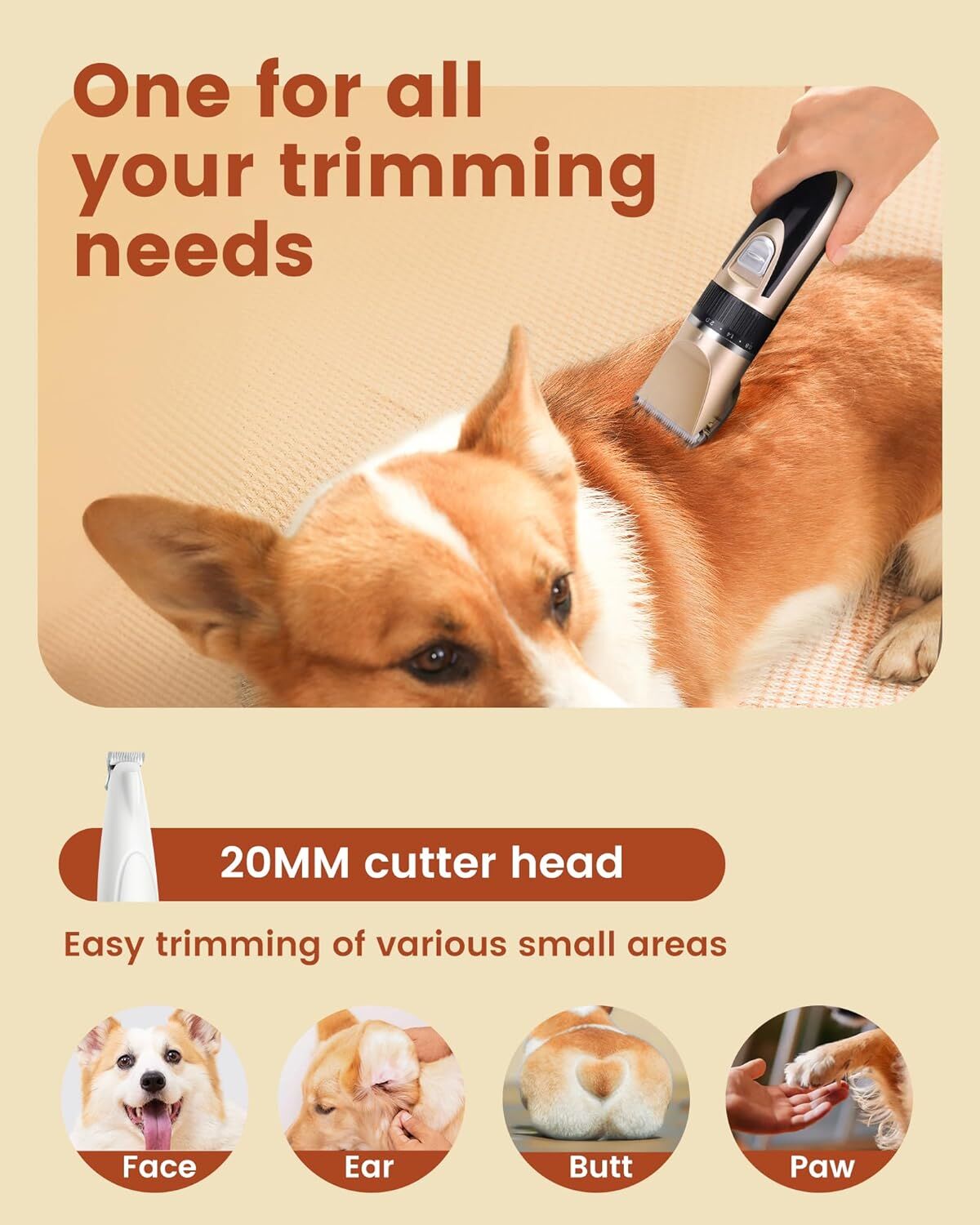 pet products Pet products Professional Rechargeable Cordless Dogs Cats Horse Grooming Clippers 6