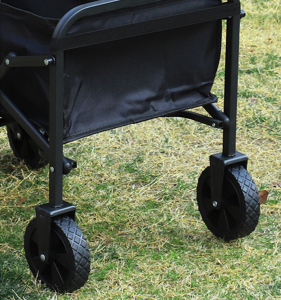 Foldable Camping Wagon: Retractable Handle, Lightweight Design for Outdoor Trips, Beach & Picnics 4