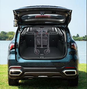 Foldable Camping Wagon: Retractable Handle, Lightweight Design for Outdoor Trips, Beach & Picnics 5