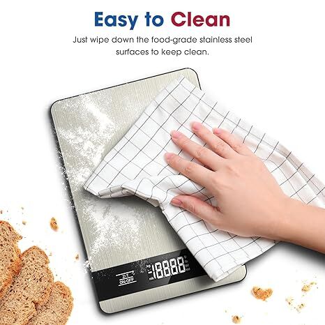 10kg/1g Precision Kitchen Scale: Ultra-Thin, Multi-Unit, Stainless Steel for Aussie Home Cooks 5