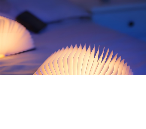 Christmas giftsRechargeable LED Book Night Light: Creative Folding Wooden Lamp with Magnetic Design for Bedrooms & Gifting(Walnut Black,M) 4