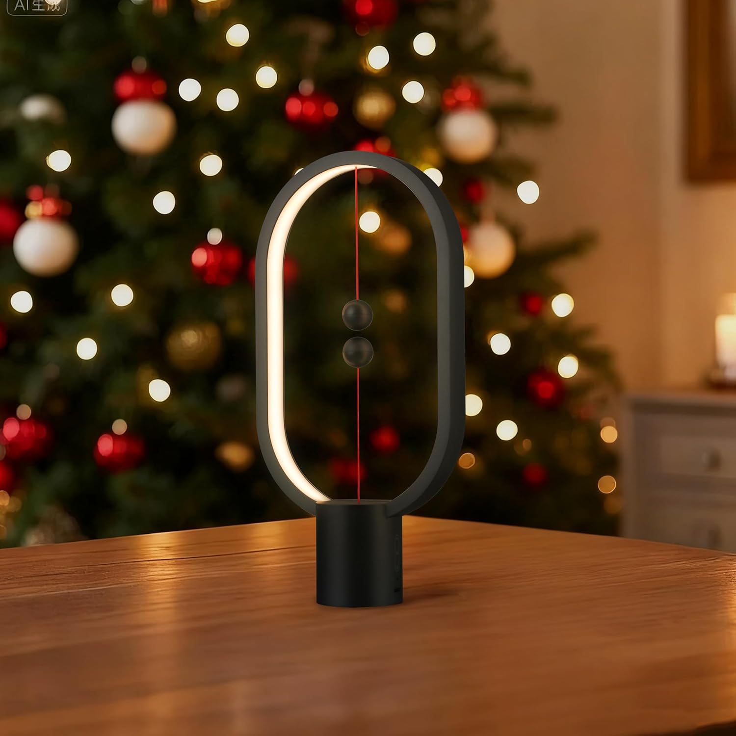 Black Magnetic Balance LED Table Lamp: USB-Powered, Dimmable Eye-Care Light with Award-Winning Design for Australian Homes & Offices 3