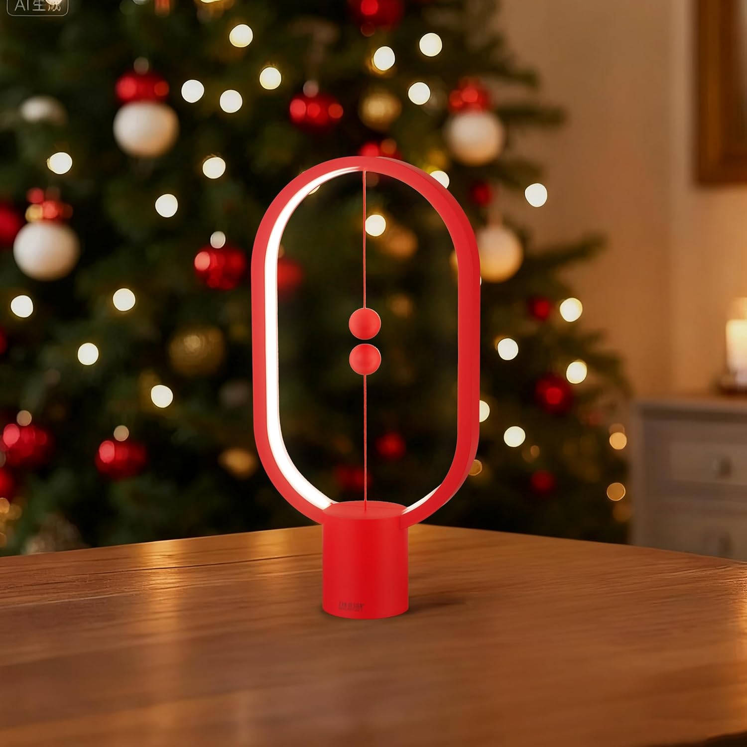 Red Magnetic Balance LED Table Lamp: USB-Powered, Dimmable Eye-Care Light with Award-Winning Design for Australian Homes & Offices 3