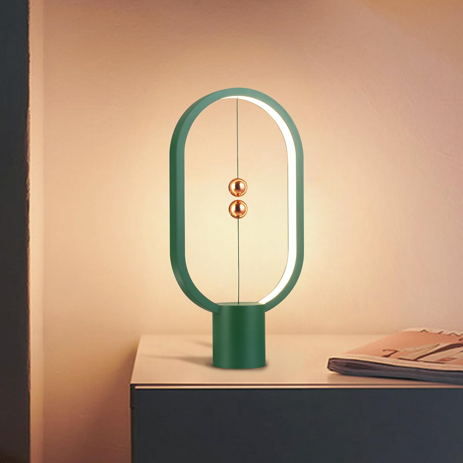 Green Magnetic Balance LED Table Lamp: USB-Powered, Dimmable Eye-Care Light with Award-Winning Design for Australian Homes & Offices 4